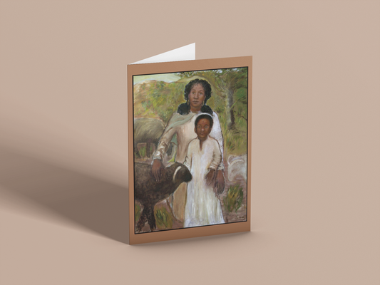 Jesus and Mary Greeting Card